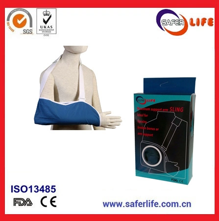 Resuable Medical Immobilizing Orthopedic Arm Support with Adjustable Shoulder Strip Arm Sling with Foam Ce FDA