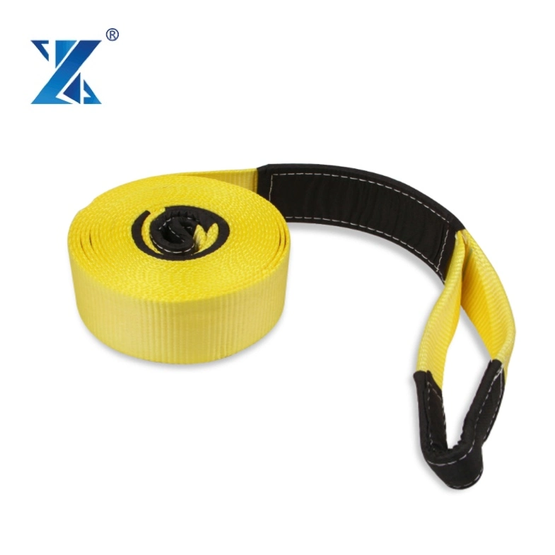 Recovery Tow Strap Winch Snatch Strap Tree Strap with Protective Loops
