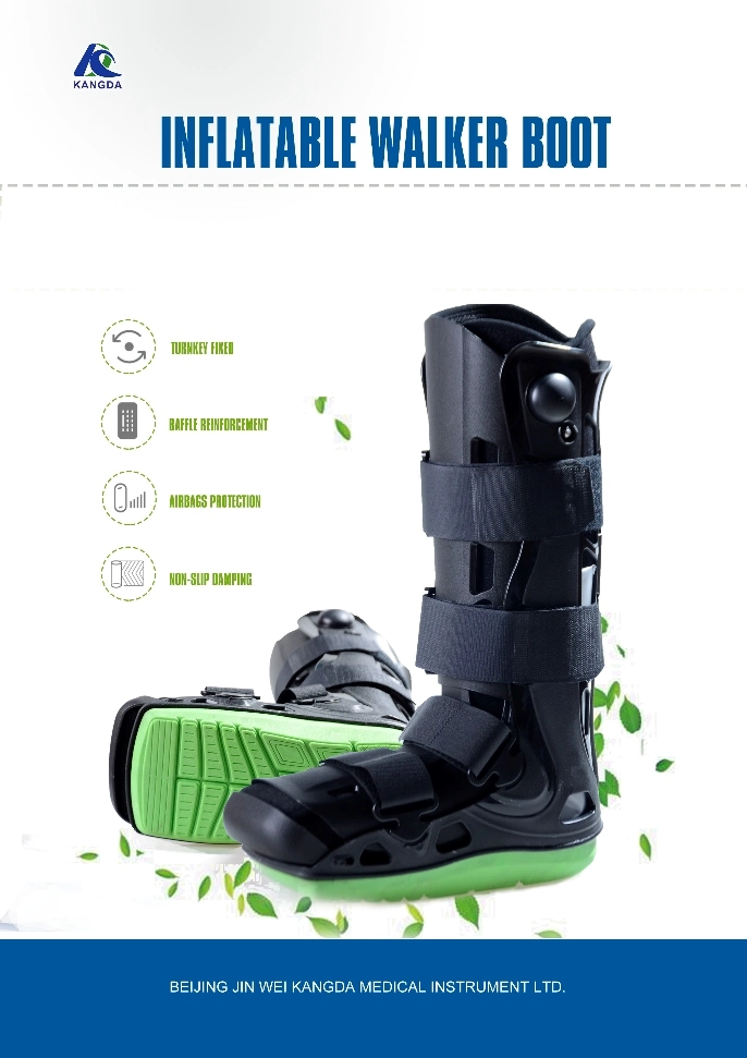 Orthopedic Ankle Fracture Air Walker Boot Integrated Rubber Outsole Physiotherapy Equipment Brace