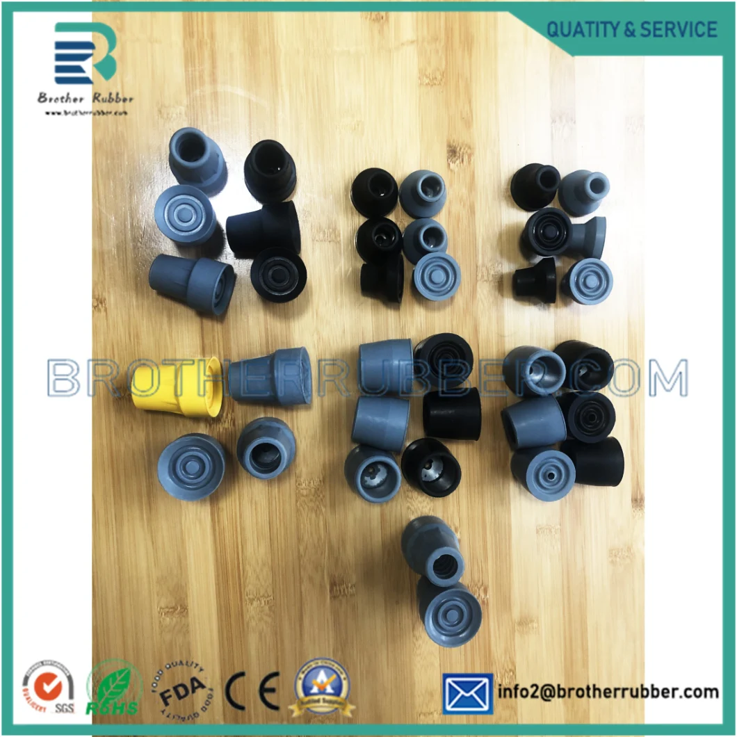 19 mm Custom Made Underarm Crutches Rubber Foot Covers Pad Rubber Products Rubber Feet for Crutch