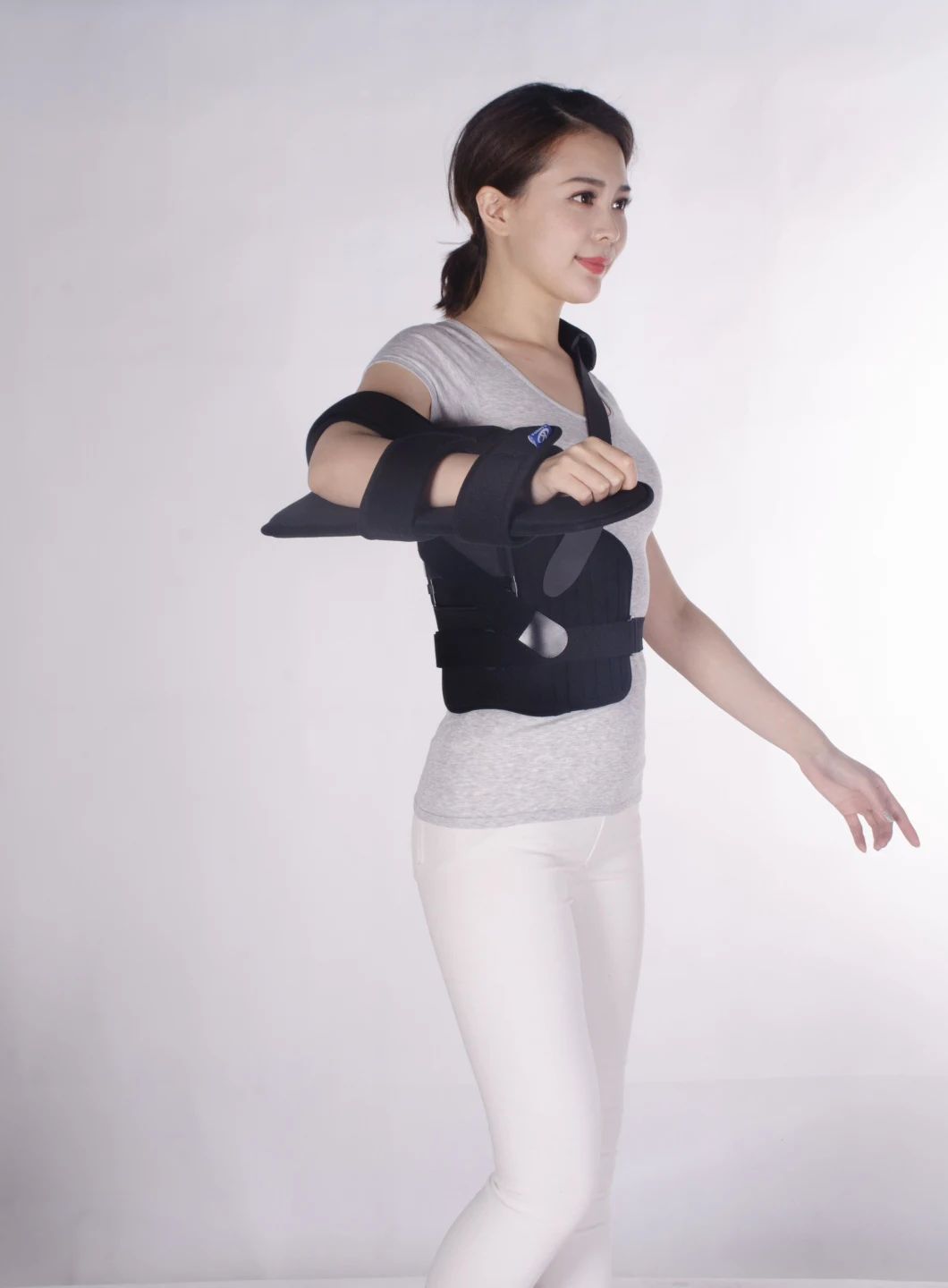 Medical Arm Sling Arm Brace Arm Support Breathable Mesh Shoulder Immobilizer with Splint Strap