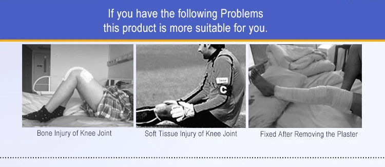 Orthopedic Knee Support / Orthotic Knee Joints Splint / Medical Hinged ROM Knee Brace for Injured