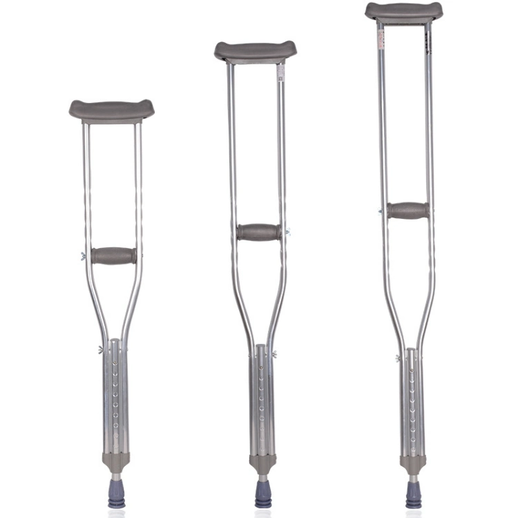Height Adjustable Aluminum Under Arm Crutches for Disabled