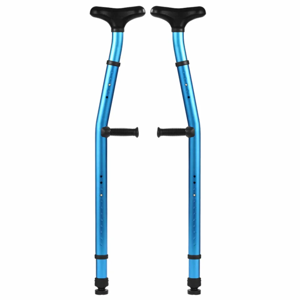 Thicken Walking Forearm Crutches Adjustable Lightweight Ergonomic Handle with Comfy Grip