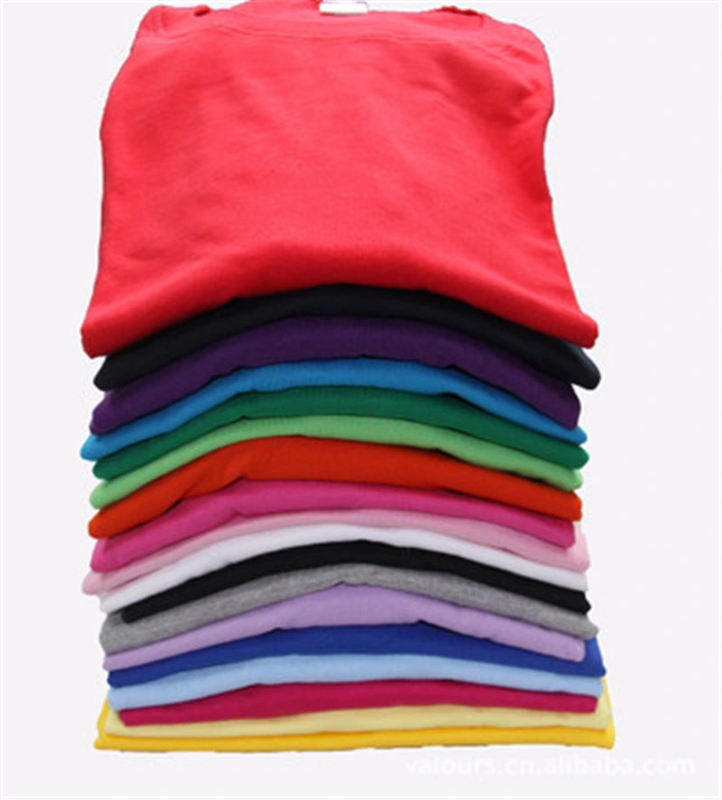 Wholesale O-Neck Collar and Unisex Long Sleeve Multicolor T-Shirt