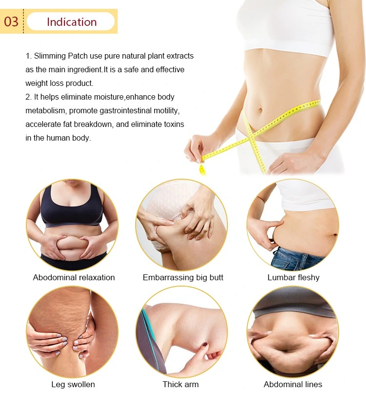 Hot Selling Product Herbal Lose Weight Abdomen Navel Slimming Plaster