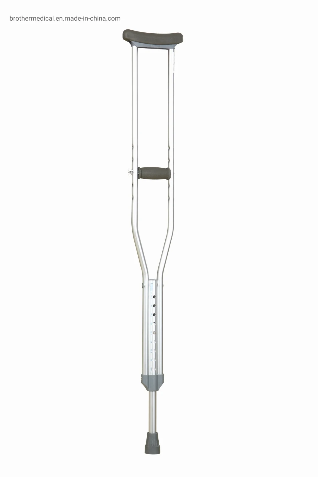 Comfortable Adjustable Aluminum Underarm Crutches Axillary Crutches for Elderly