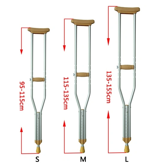 Arm Walking Cane Lightweight Aluminum Underarm Elbow Crutches (RJ-A925L)