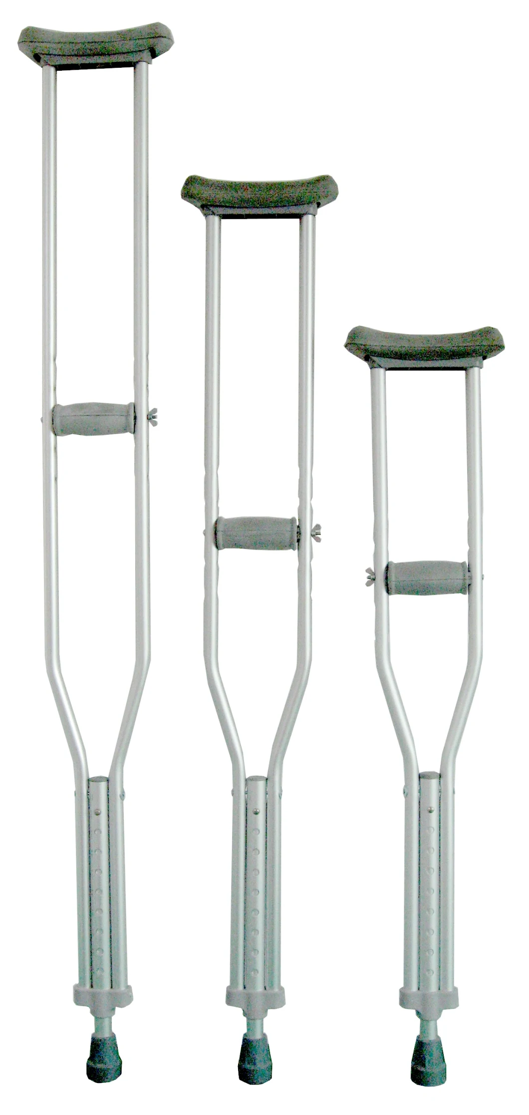 Underarm Aluminum Alloy Crutch, Medical Adjustable Crutch