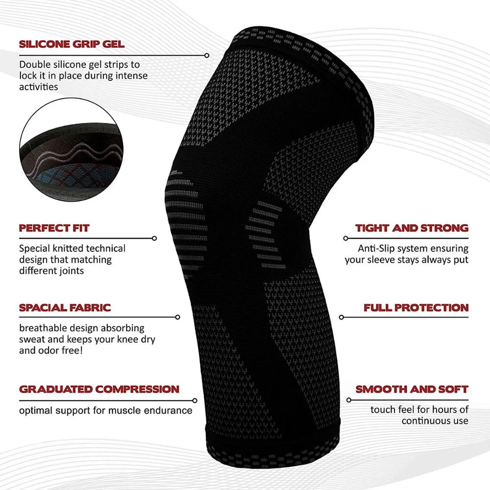 Compression Knee Sleeve Support for Sports Knee Brace