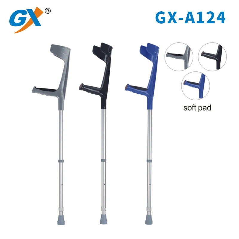 Foshan Plastic Handle, Soft Handgrip, Blue Forearm Crutches