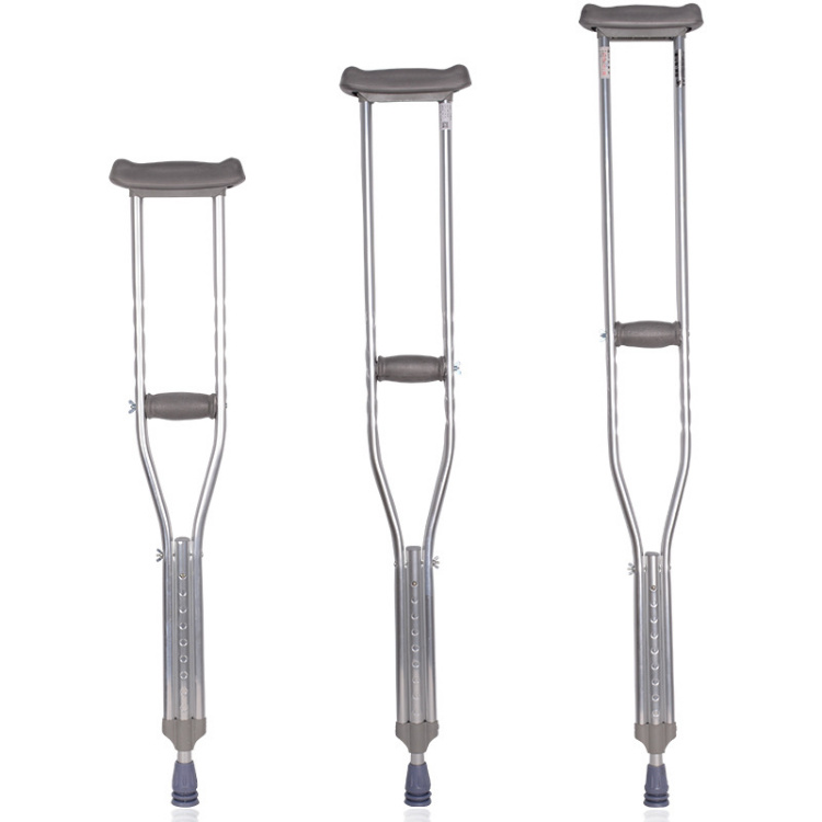 Aluminum Alloy Adjustable Axillary Crutches with Shock Absorber