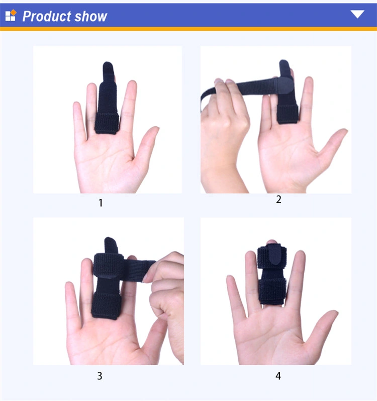 Medical Finger Splint Finger Brace with Plastic Support Bar
