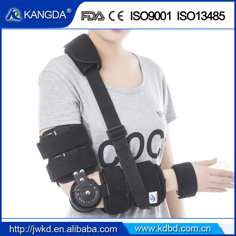 Kangda Adjustable Elbow Brace with Ce/FDA/ISO9001 Made in China