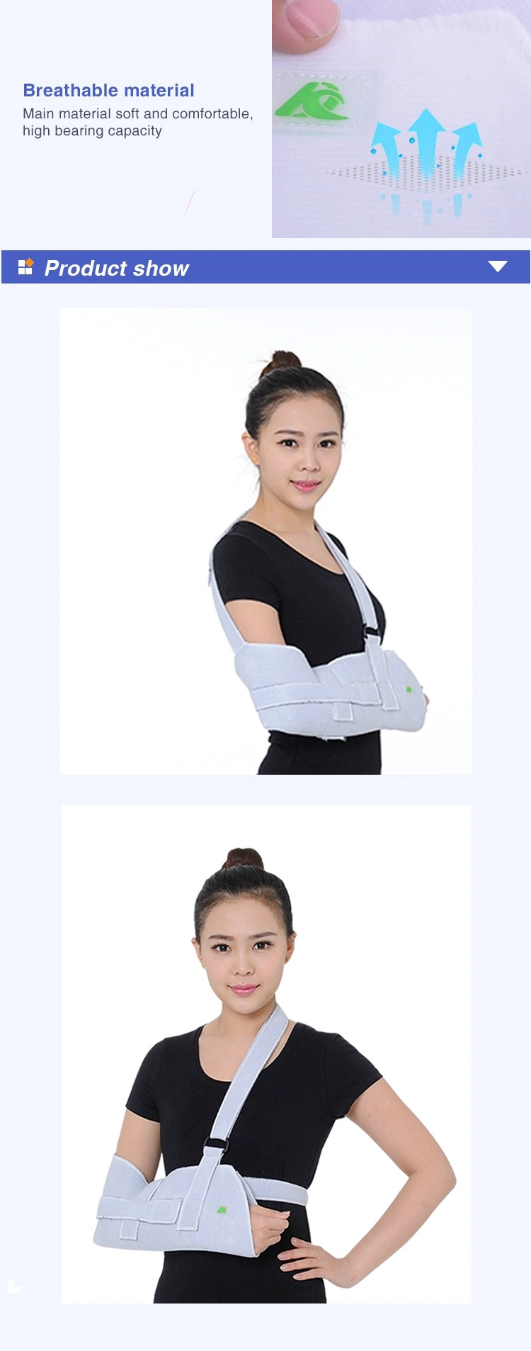 Adjustable Orthopedic Support Envelope Immobilizing Arm Sling