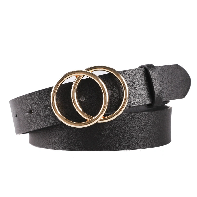 Customized Women's Round Buckle Belt Retro Decorative Metal Belt