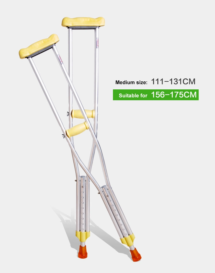 Disabled Aluminum Crutches Adjustable Telescopic Crutches