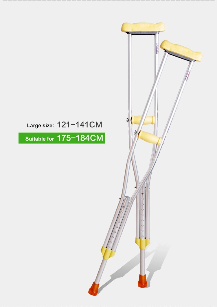 Disabled Aluminum Crutches Adjustable Telescopic Crutches