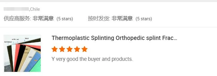 Hot Sell Fracture Splints Thermoplastic Finger Splint with Factory Price