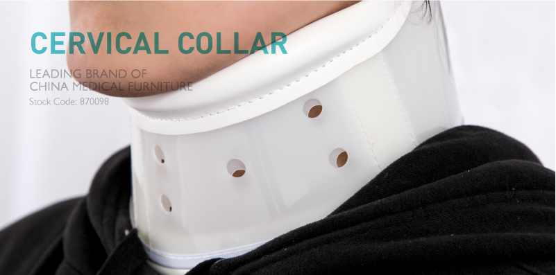 Skb2d009 Soft Cervical Collar Orthopedic White Color S M L Neck Brace for Neck Pain