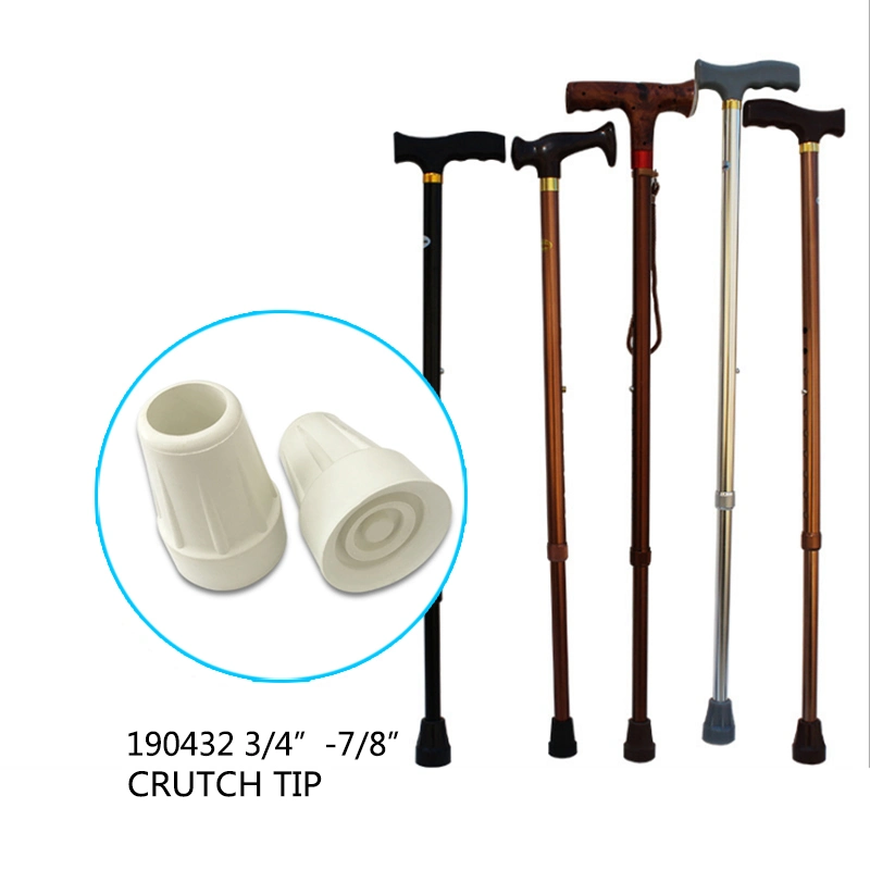 Non-Slip Rubber Cane Tips Coated Walking Elbow Crutches with Handle