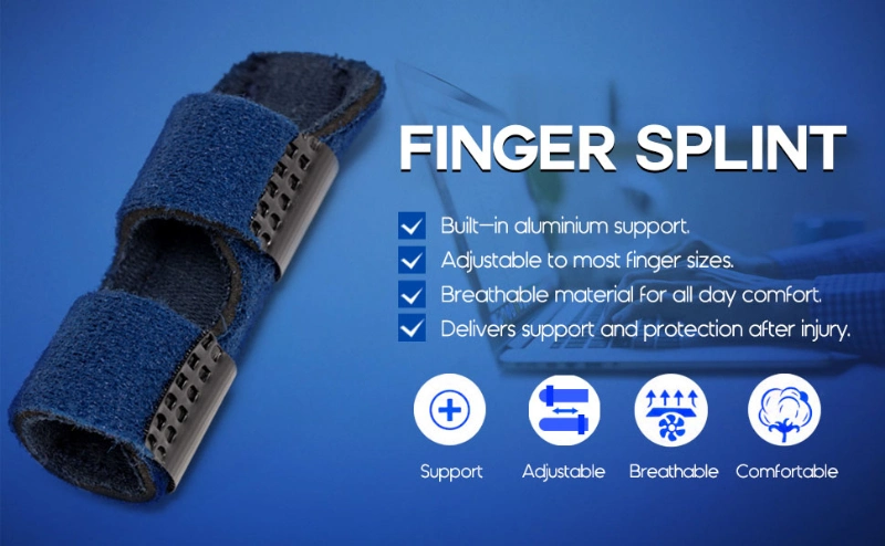 Adjustable Finger Brace Thumb Splint with Built-in Aluminium Support