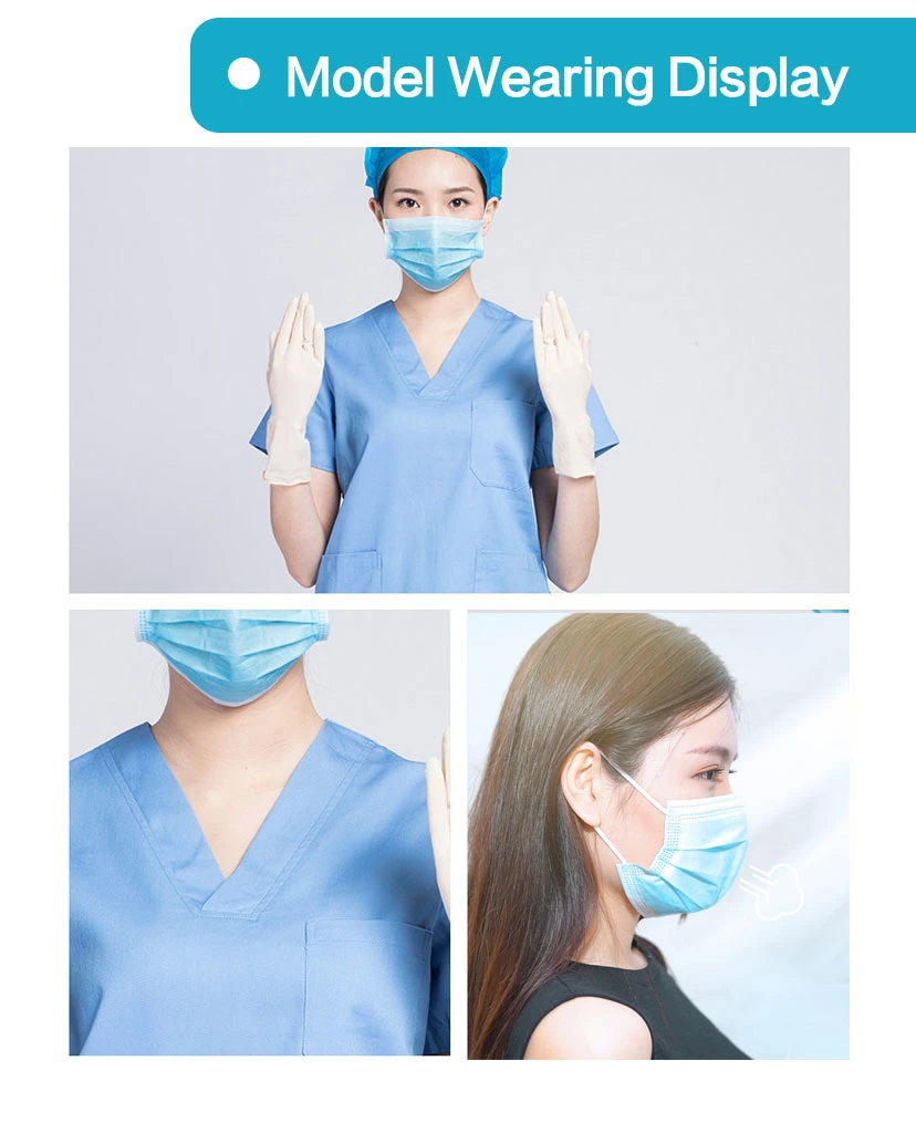 Disposable Medical Mask 3-Ply Face Mask with Earloop En149 En14683