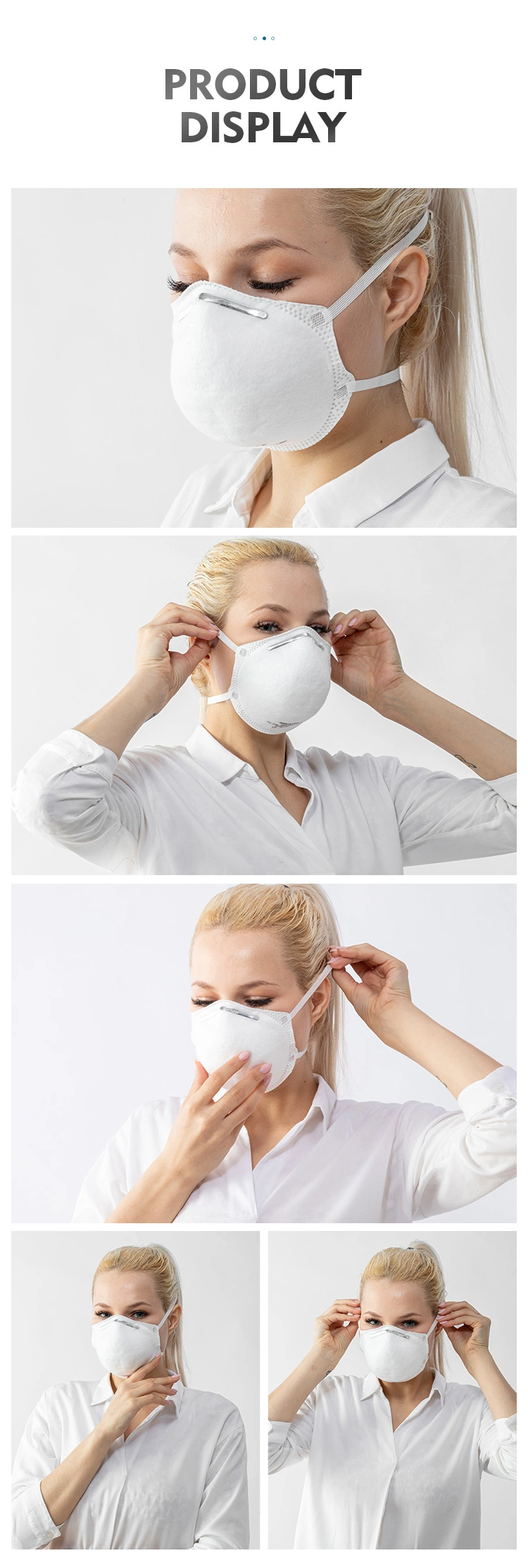 Cup Shape Filtering Half Mask Hot Sale Factory Supply 4layers FFP2 CE Mask