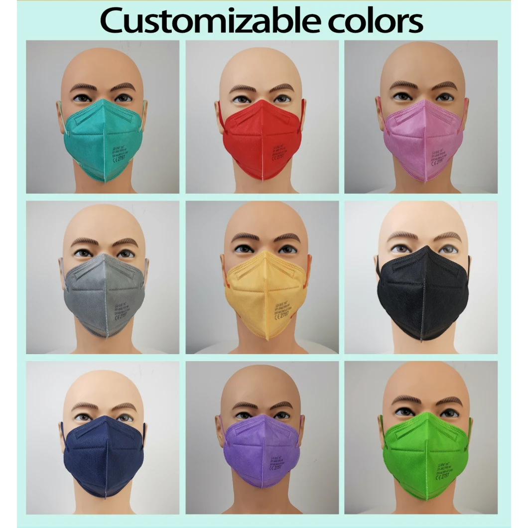 Eua White List FFP2 Mask Factory Face Mark KN95 Face Mask Manufacturer Filtering Effect 99%