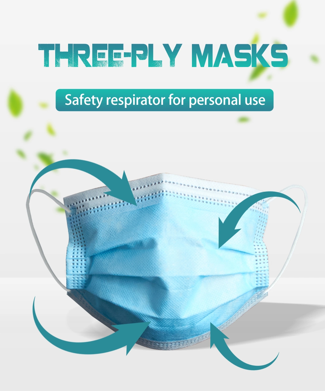 Elastic Earloop Face Mask, Protective Face Mask Anti Virus Mask