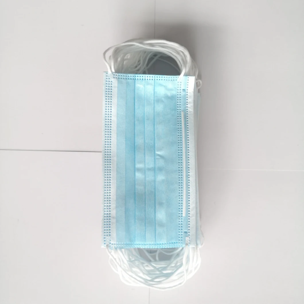 High Quality Disposable 3 Ply Non-Woven Facemask Earloop