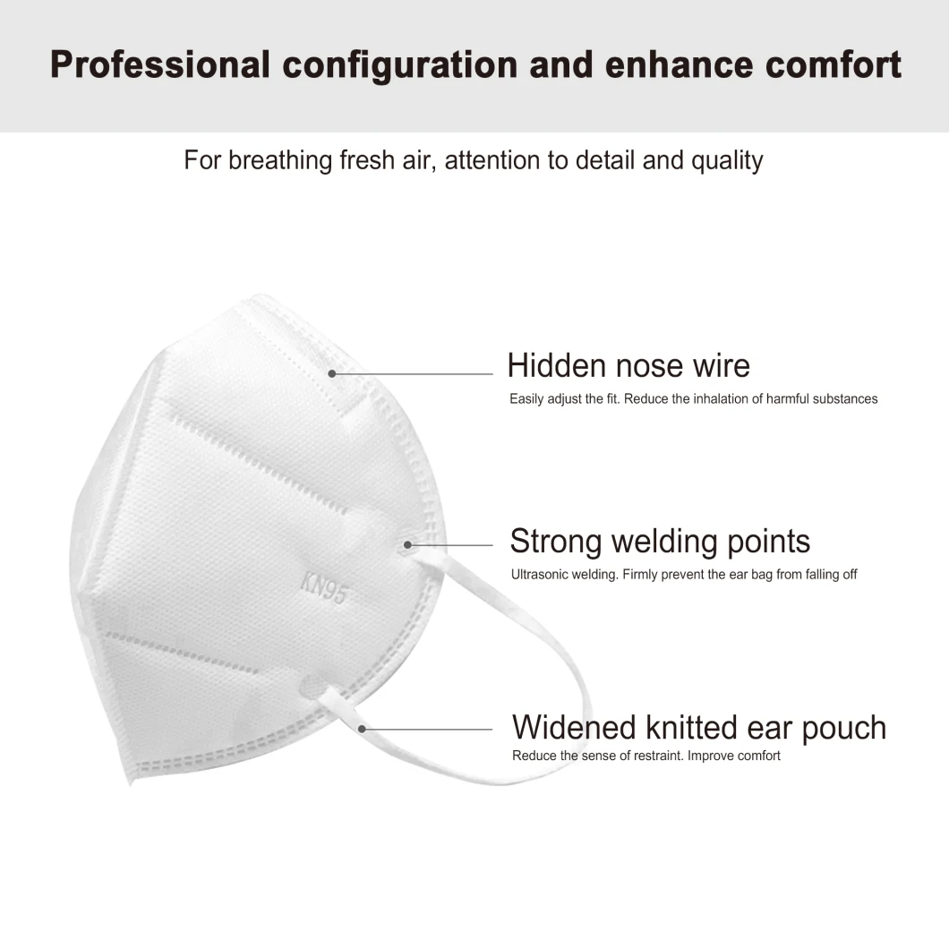 Wholesale Disposable Non Woven Protective KN95 N95 FFP2 Face Mask The Mask for Personal Health