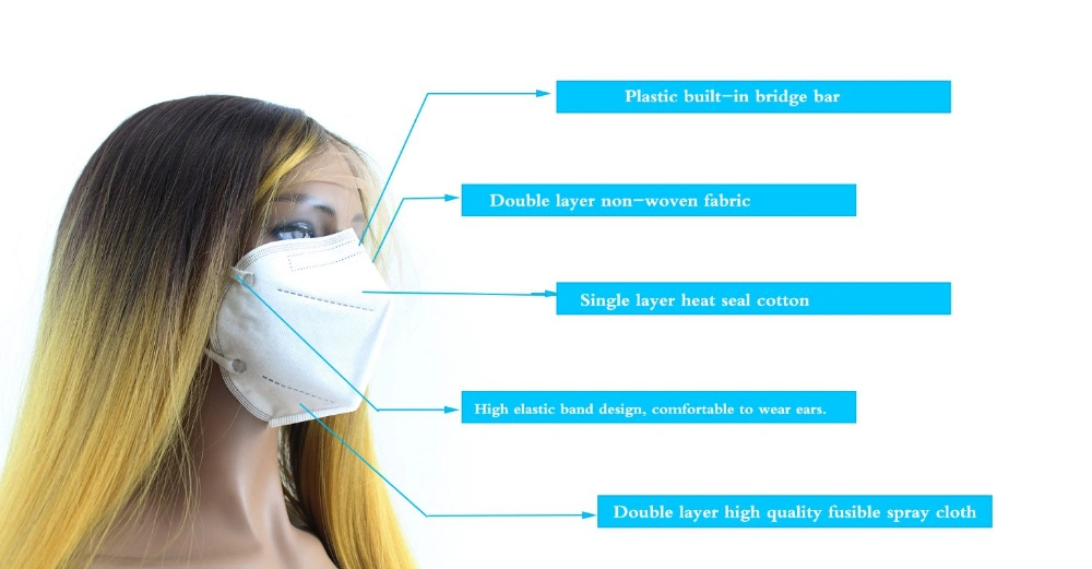 Disposable Earloop Nonwoven Face Mask Protective Face Mask Kn95
