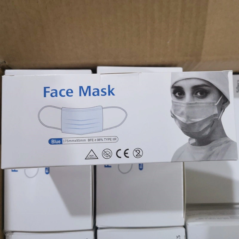 China Protective Face Mask Protective Surgical Medical Face Mask 3-Ply Face Mask Medical Mask