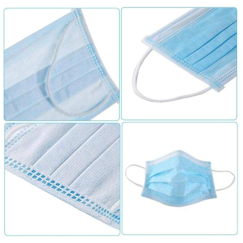 Protective 3ply Face Mask Disposable 3ply Earloop Face Mask Factory Wholesale 3 Ply Disposable Nonwoven/Meltblown