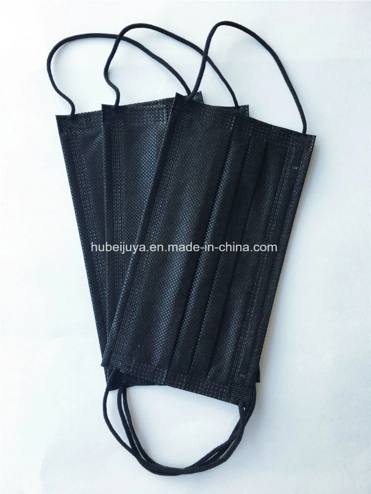Hot Sale Wholesale Safety Industrial Beauty Medic 3ply 4ply Mouth Cover Face Mask Black Manufacture
