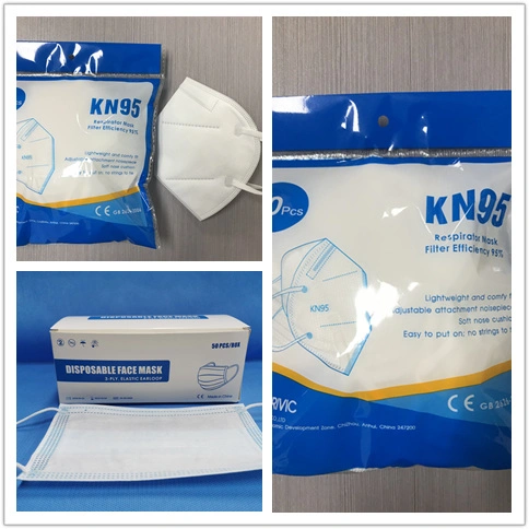 Disposable Kn95 Folding Half Face Mask Ffp2 Protective Kn95 Mask with CNAS Report