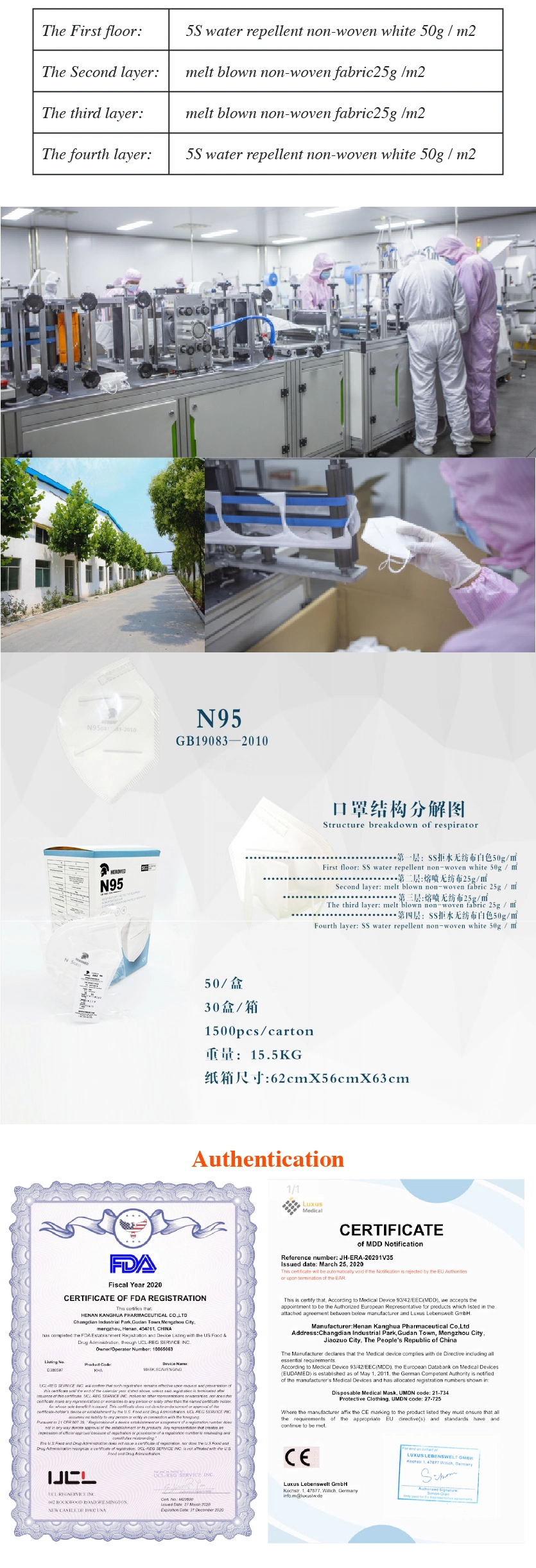 Wholesale Facoty Disposable Nonwoven KN95 Face Mask Folding KN95 Mask Respirator Facemask