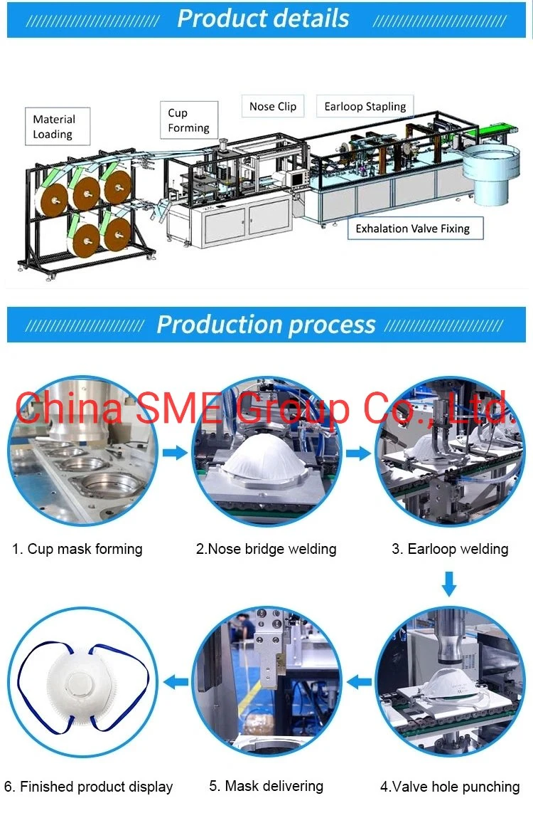 Automatic Cup Type 3D N95 Cup Mask Forming and Making Machine