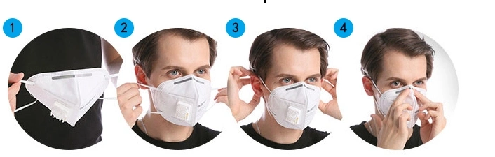 Disposable None Woven KN95 Pm2.5 Personal Protective Anti Dust Pollution Face Mask
