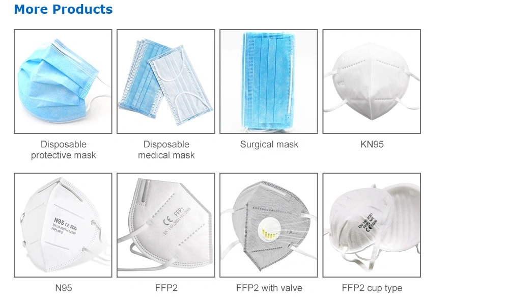 Factory Supplier Disposable Nonwoven KN95 N95/FFP1/FFP2 Face Mask Disposable Face Mask