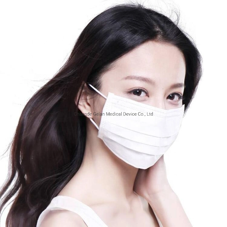 Factory Anti-Dust Pollution White Face Mask Black Disposable Civil Mask 10PCS/Bag 50PCS/Box 3-Ply Non Woven Face Masks Individual Packing