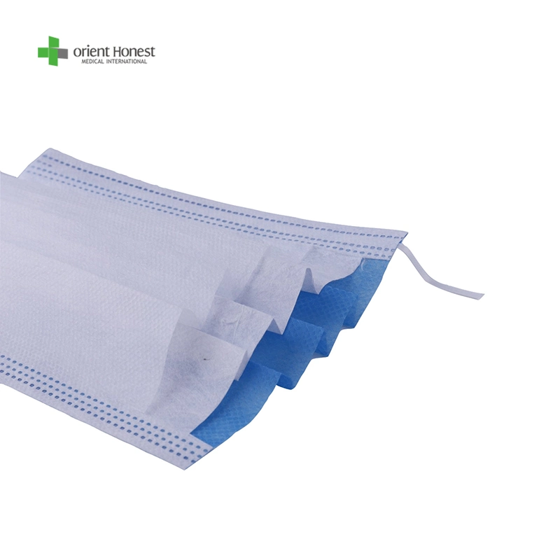 Nonwoven Face Mask 3ply with Earloop Disposable Surgical Mask Hospital Masks with ISO 13485 Approved