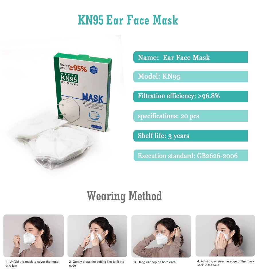 Small Quantity Antibacterial Reusable 4 Ply Washable Mouth Mask Protection Anti Virus Disposable Earloop Face Mask