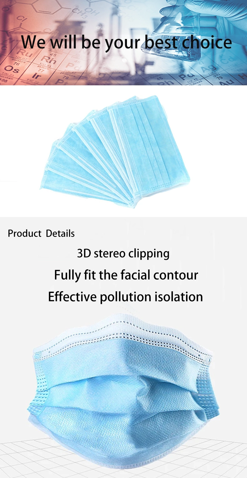 3ply Dust Face Mask Disposable Face Mask Factory