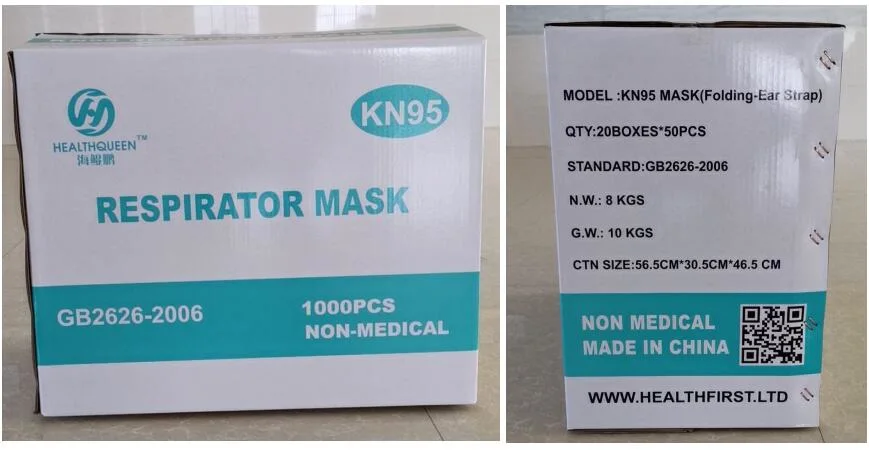 Factory Sale FFP2 Mask Nonwoven Filter Mask Protection Protective Face Mask KN95 Mask