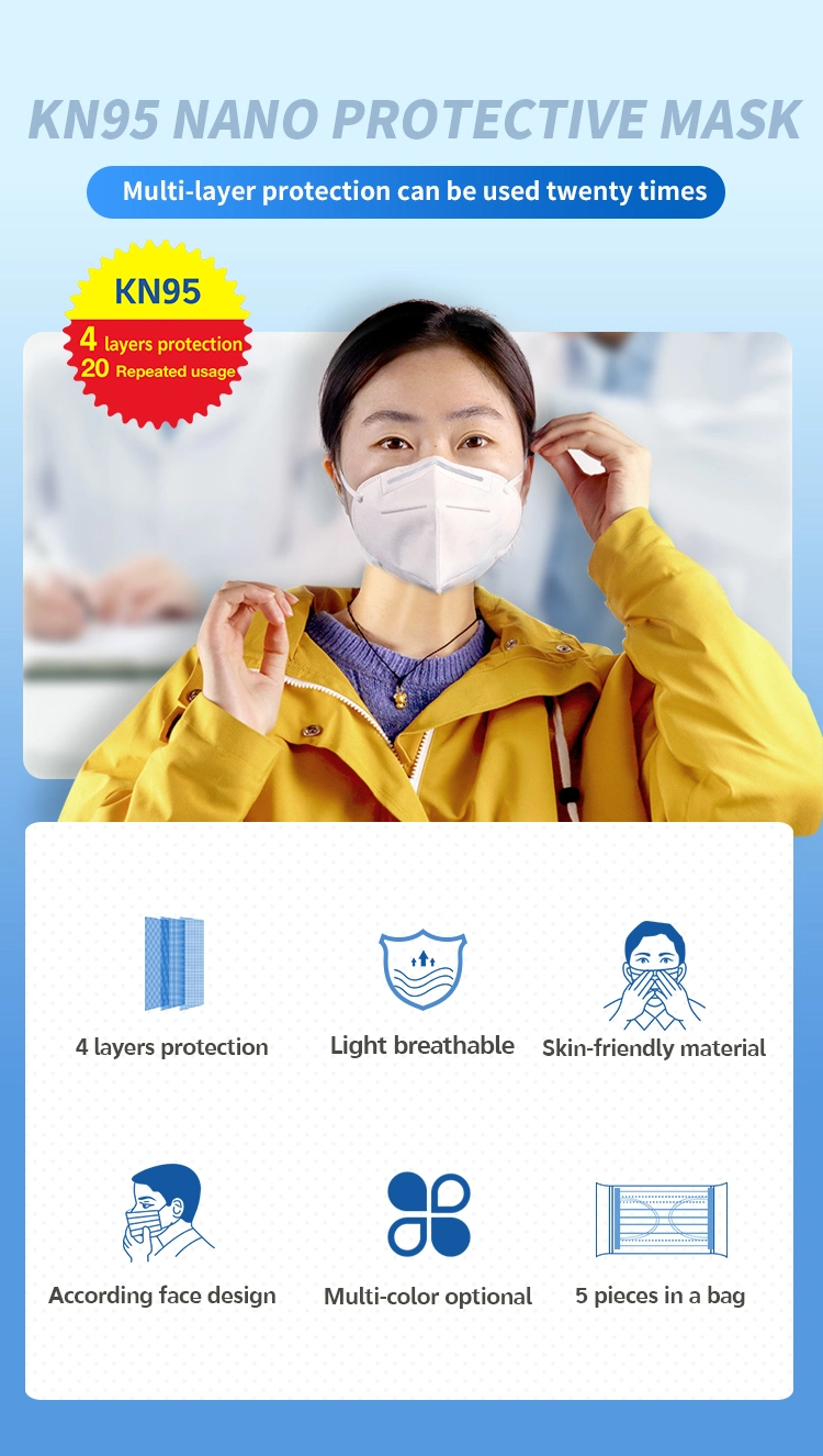 Protection Disposable Face Mask with Earloop/4-Ply Face Mask/Protective Face Mask Factory