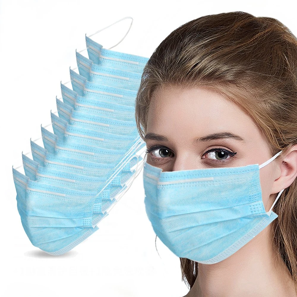 Regular Factory Disposable Protective Masks Family Civilian Masks 3ply Mask Face Earloop