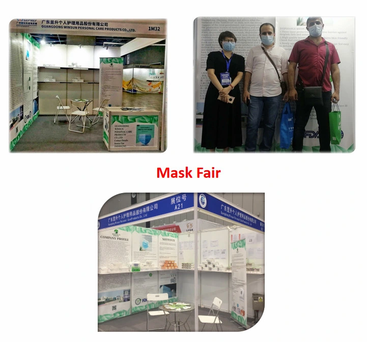 Factory Supply FFP2 Disposable Protective Mask 5 Layers KN95 Filtering Half Mask Bfe95%