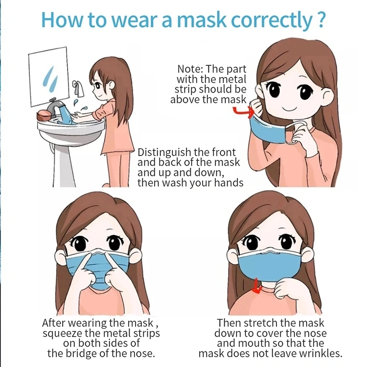Anti Virus Good Quality 3 Ply Disposable Face Mask for Sale Mask Face Shield Visor Mask Transparent Face Mask 3 Pli